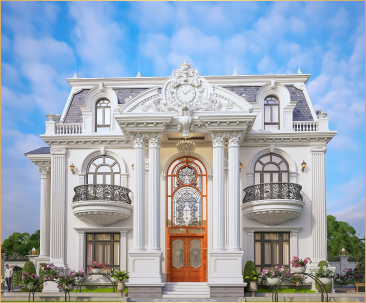 Mẫu nhà mái Thái 2 tầng