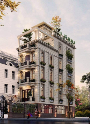 Cận cảnh mẫu Biệt thự 2 tầng Tân cổ điển