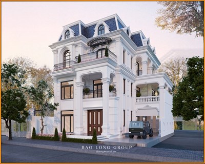Mẫu biệt thự tân cổ điển sang trọng tại Bắc Ninh