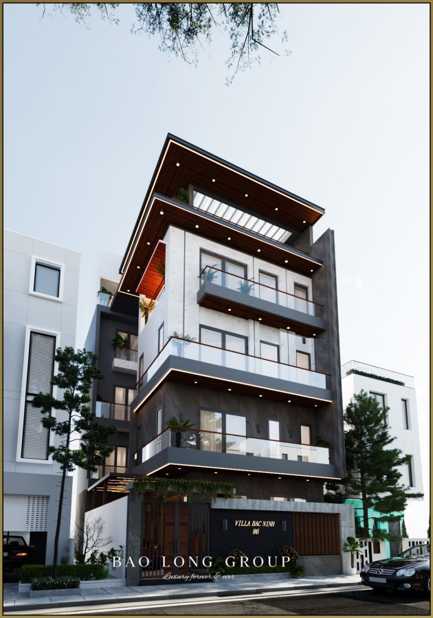 Mẫu nhà phố hiện đại 