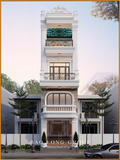 Mẫu nhà phố tân cổ điển 3 tầng tại Bắc Ninh