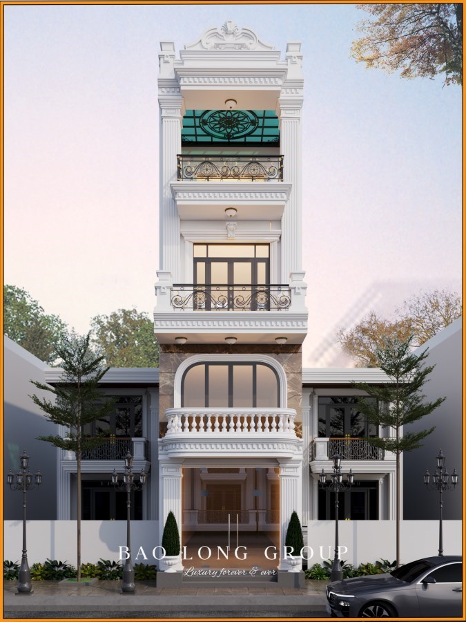Mẫu nhà phố tân cổ điển 3 tầng tại Bắc Ninh