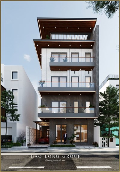 Mẫu nhà phố hiện đại 