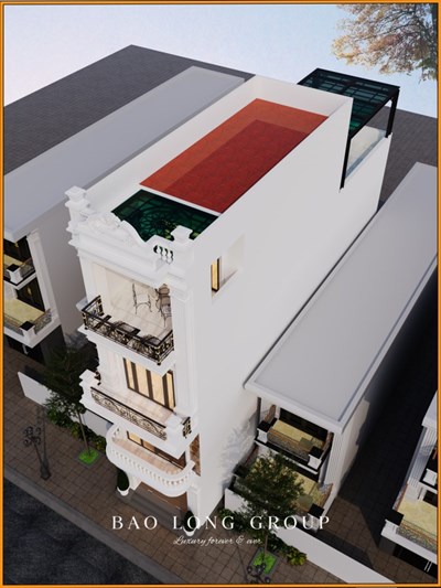 Mẫu nhà phố tân cổ điển 3 tầng tại Bắc Ninh