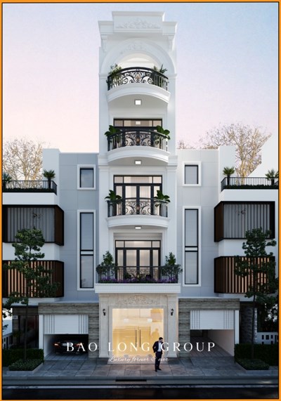 Mẫu nhà phố tân cổ điển