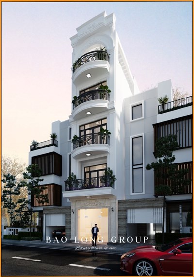 Mẫu nhà phố tân cổ điển