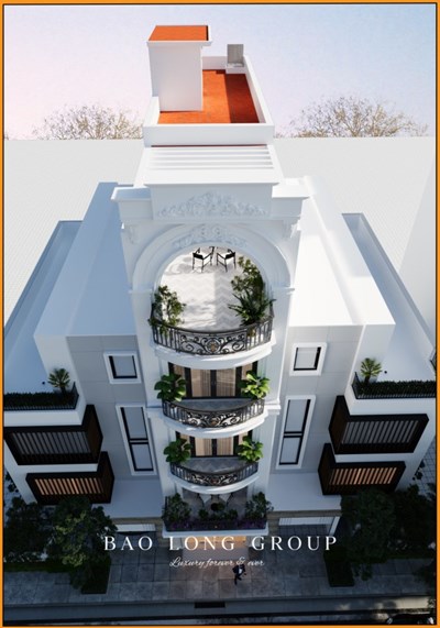 Mẫu nhà phố tân cổ điển