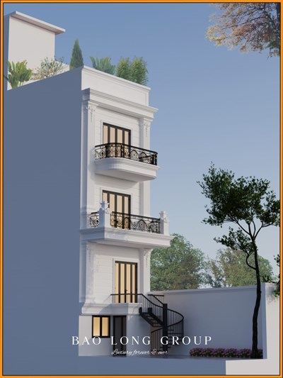 Mẫu nhà phố tân cổ điển