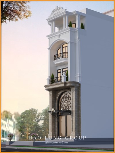 Mẫu nhà phố tân cổ điển