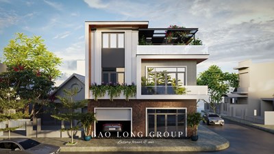 Nhà phố hiện đại 2 mặt tiền