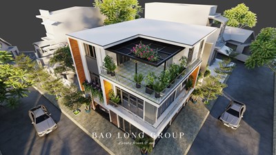 Nhà phố hiện đại 2 mặt tiền