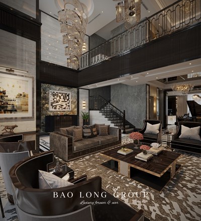 Thi công nội thất nhà phố phong cách sang trọng, hiện đại