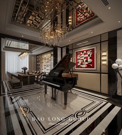 Thi công nội thất nhà phố phong cách sang trọng, hiện đại