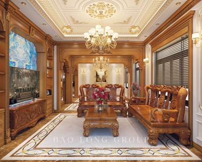 Thi công nội thất biệt thự tân cổ điển