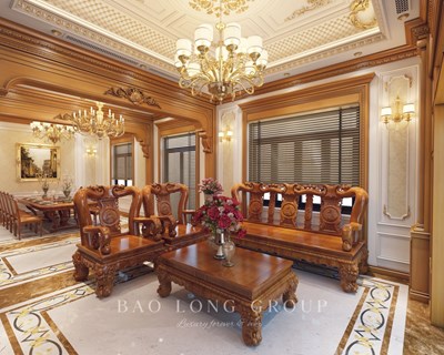 Thi công nội thất biệt thự tân cổ điển