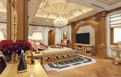 Thiết kế nội thất biệt thự 4 tầng