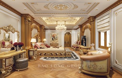 Thiết kế nội thất biệt thự 4 tầng