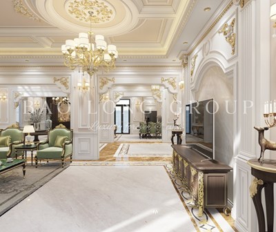 Mẫu thiết kế nội thất biệt thự tân cổ điển