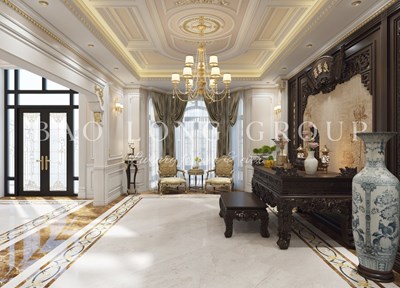 Mẫu thiết kế nội thất biệt thự tân cổ điển