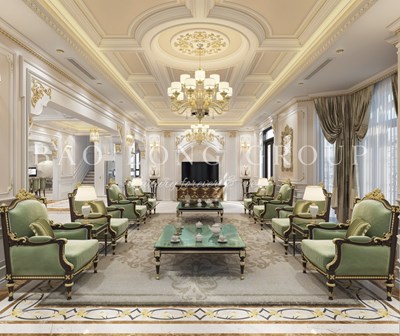 Mẫu thiết kế nội thất biệt thự tân cổ điển