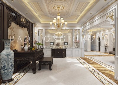 Mẫu thiết kế nội thất biệt thự tân cổ điển