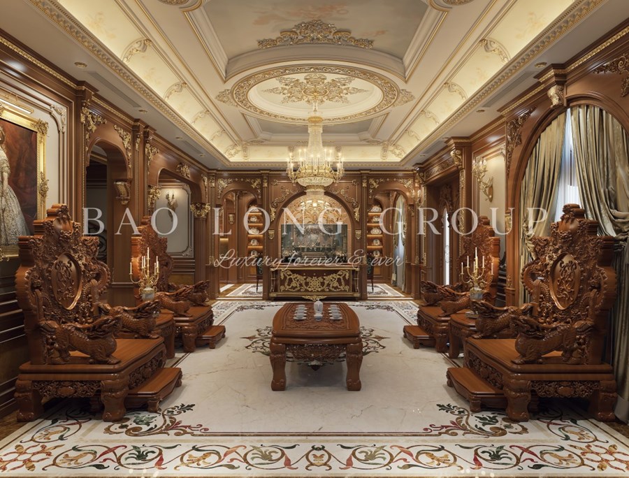 Mẫu thiết kế biệt thự tân cổ điển sang trọng