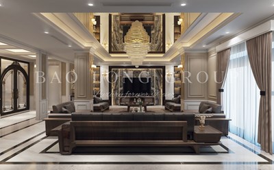 Mẫu thiết kế nội thất nhà ở kết hợp kinh doanh phong cách hiện đại