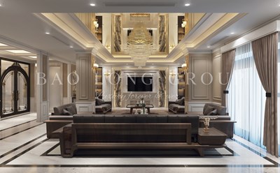 Mẫu thiết kế nội thất nhà ở kết hợp kinh doanh phong cách hiện đại