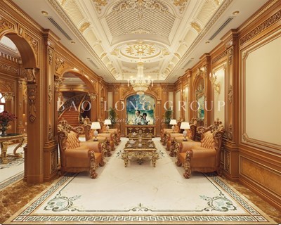Mẫu thiết kế nội thất biệt thự tân cổ điển